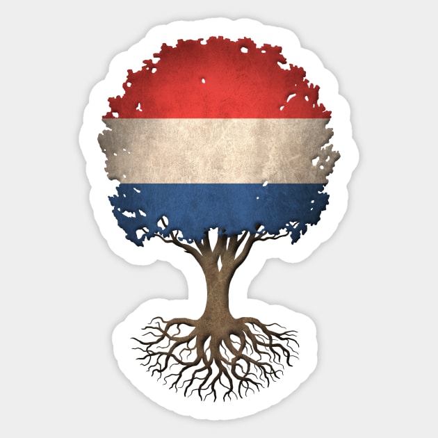 Tree of Life with Dutch Flag Sticker by jeffbartels